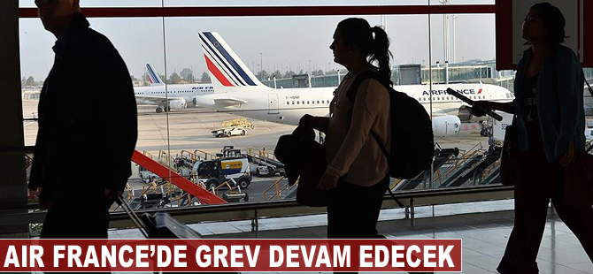 Air France'da grev devam ediyor