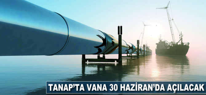 TANAP'ta vana 30 Haziran'da açılacak