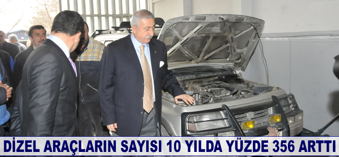Dizel araçların sayısı 10 yılda yüzde 356 arttı