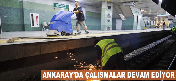 Ankaray'da çalışmalar devam ediyor