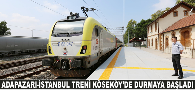 Adapazarı-İstanbul Treni Köseköy'de durmaya başladı