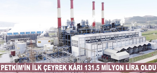 Petkim'in ilk çeyrek kârı 131.5 milyon oldu