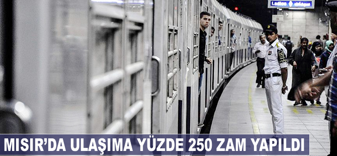 Mısır'da ulaşıma yüzde 250 zam yapıldı