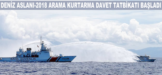 Deniz Aslanı-2018 Arama Kurtarma Davet Tatbikatı başladı
