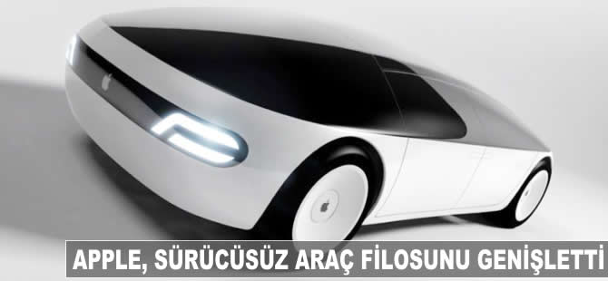 Apple, sürücüsüz araç filosunu genişletti