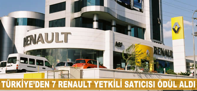 Türkiye'den 7 Renault yetkili satıcısı ödül aldı