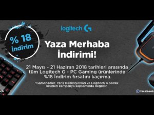 Logitech G PC Gaming'de yüzde 18 indirim