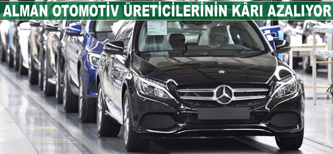 Alman otomotiv üreticilerinin kârı azalıyor