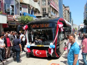 Elazığ'da elektrikli otobüsler hizmete girdi