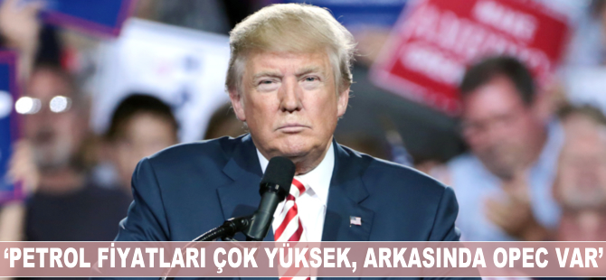 Donald Trump: Petrol fiyatları çok yüksek, arkasında OPEC var