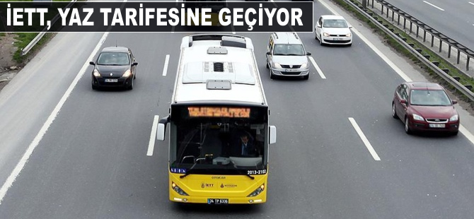 İETT yaz tarifesine geçiyor