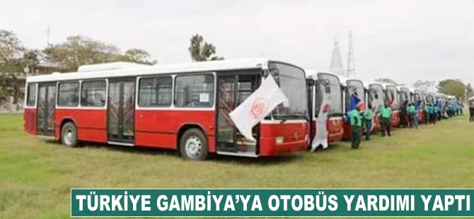 Türkiye Gambiya'ya otobüs yardımı yaptı