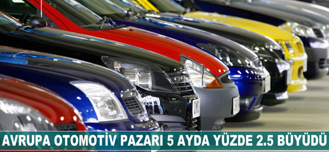 Avrupa otomotiv pazarı 5 ayda yüzde 2.5 büyüdü