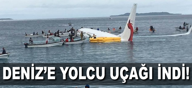 Deniz'e Yolcu Uçağı indi
