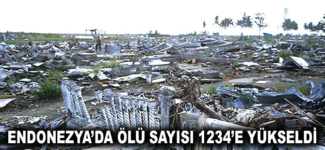 Endonezya'da ölü sayısı 1234'e yükseldi