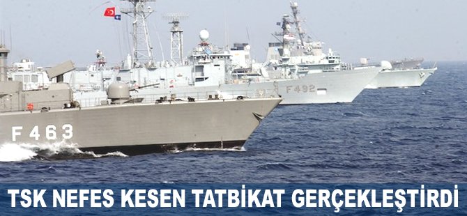 TSK nefes kesen tatbikat gerçekleştirdi
