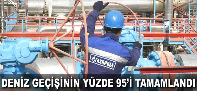 Deniz geçişinin yüzde 95'i tamamlandı