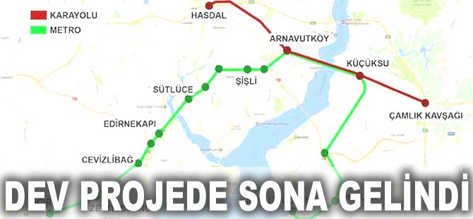 Dev projede sona gelindi