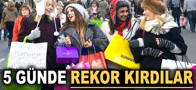 5 günde rekor kırdılar