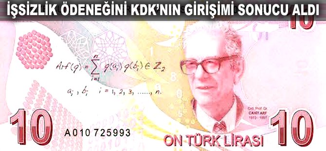İşsizlik ödeneğini KDK'nın girişimi sonucu aldı