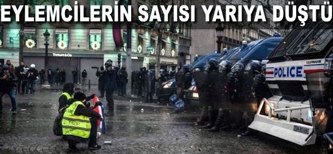Eylemcilerin sayısı yarıya düştü
