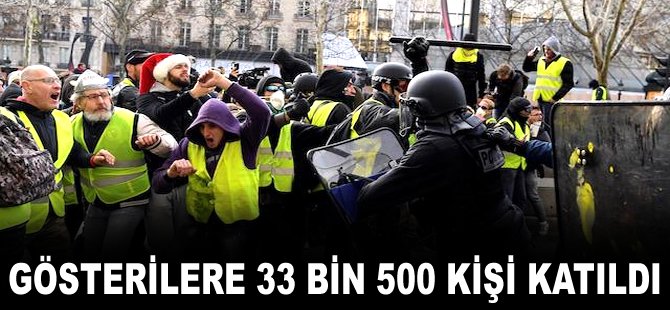 Gösterilere 33 bin 500 kişi katıldı