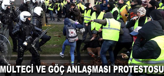 Mülteci ve göç anlaşması protestosu
