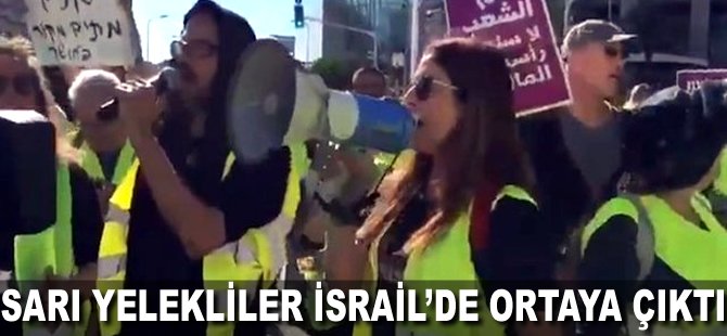 Sarı Yelekliler İsrail'de ortaya çıktı