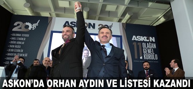 ASKON’da Orhan Aydın ve Listesi kazandı