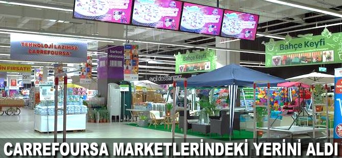 CarrefourSA marketlerindeki yerini aldı