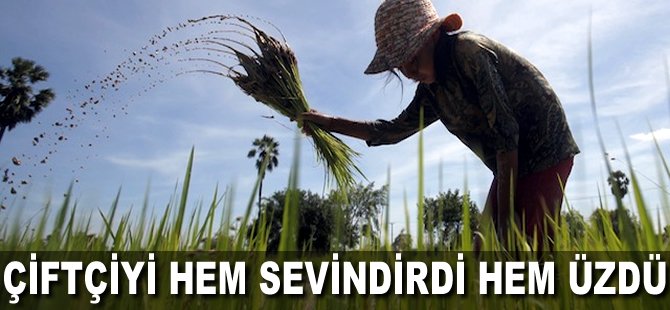 Çiftçiyi hem sevindirdi hem üzdü