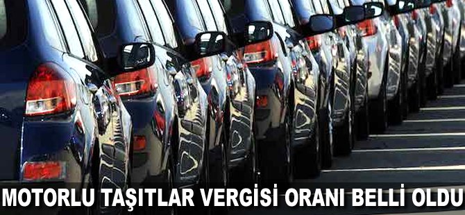 Motorlu Taşıtlar Vergisi oranı belli oldu
