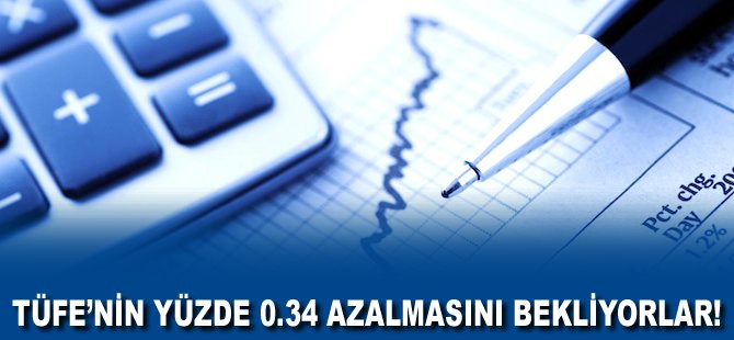TÜFE'nin yüzde 0.34 azalmasını bekliyorlar!