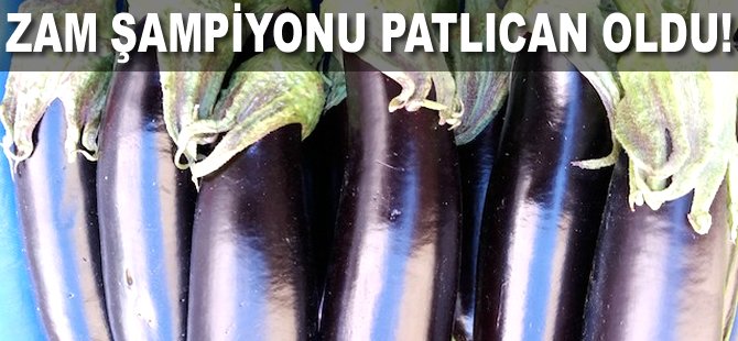 Aralık 2018'in Zam Şampiyonu Patlıcan oldu!