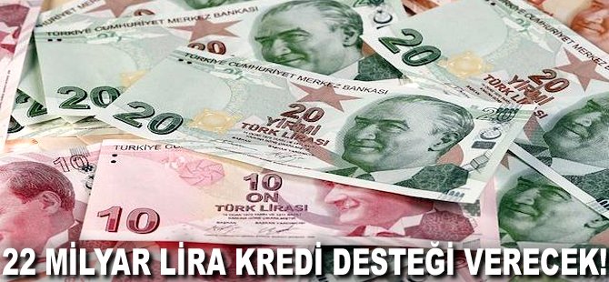 22 milyar lira kredi desteği verecek!
