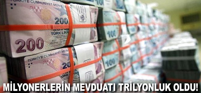 Milyonerlerin mevduatı Trilyonluk oldu!