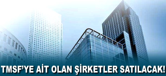 TMSF'ye ait olan Şirketler satılacak!