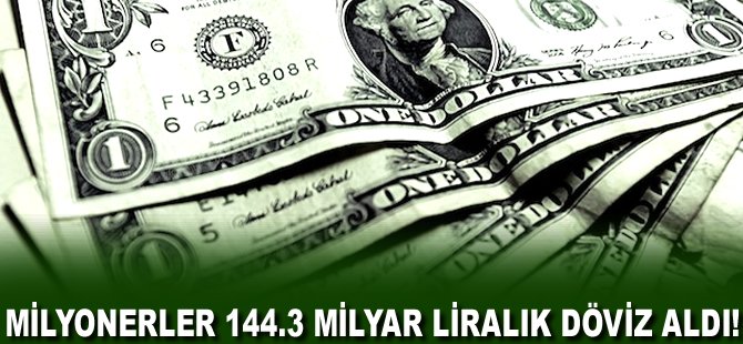 Milyonerler 144.3 milyar liralık döviz aldı!