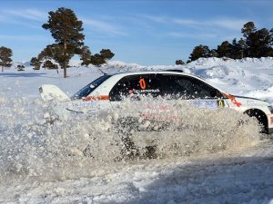 Türkiye'nin ilk kış yarışı Sarıkamış Rallisi tamamlandı