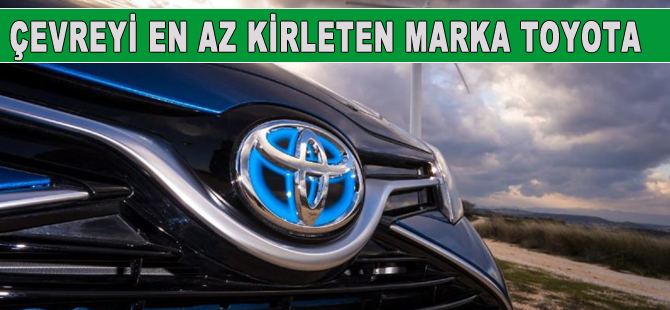 Çevreyi en kirleten otomobil Toyota
