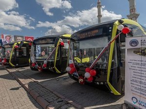 Kayseri'de şehir ulaşımına 6 elektrikli otobüs