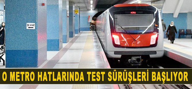 Mahmutbey-Mecidiyeköy ve Eminönü-Alibeyköy metroları test sürüşüne başlıyor