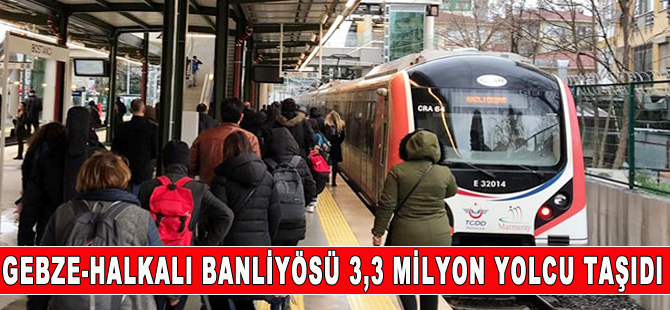 Gebze-Halkalı banliyösü bir haftada 3,3 milyon yolcu taşıdı