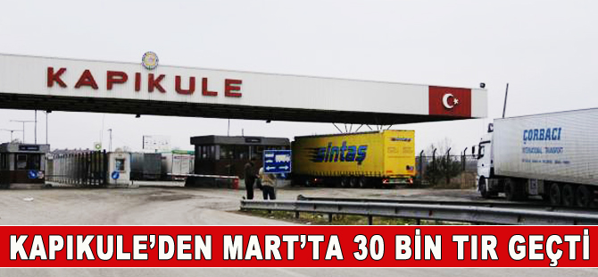 Kapıkule'den 30 bin tır geçti