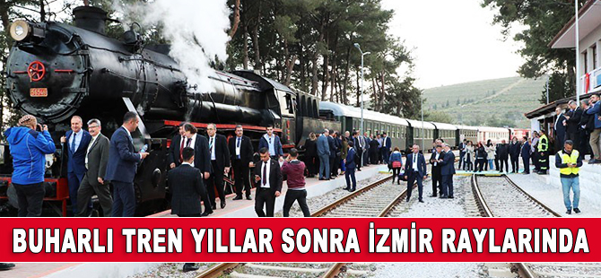 Buharlı tren yıllar sonra İzmir raylarında