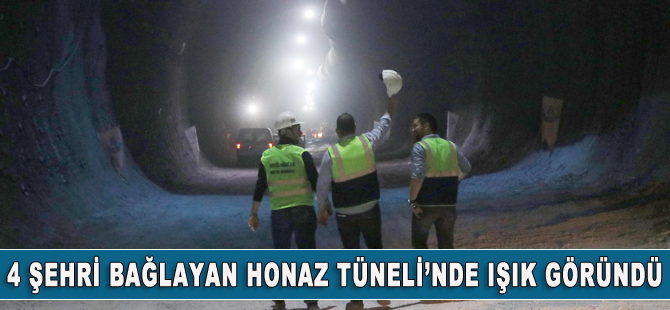 Honaz Tüneli'nde ışık göründü