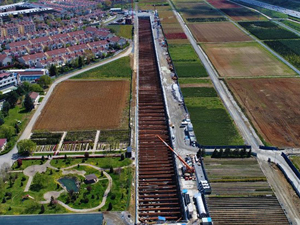 İstanbul Havalimanı metro hattı hızla ilerliyor