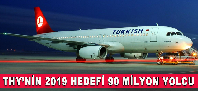 THY'nin 2019 hedefi 90 milyon yolcu