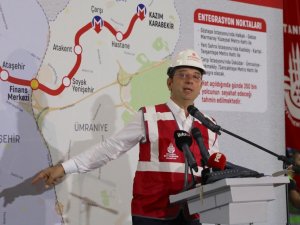 Göztepe-Ümraniye metro hattı  çalışmaları yeniden başladı