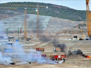 Akkuyu Nükleer Güç Santralinde 'fırtına' tatbikatı